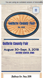 Mobile Screenshot of guthriecountyfair.com