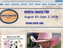 Tablet Screenshot of guthriecountyfair.com